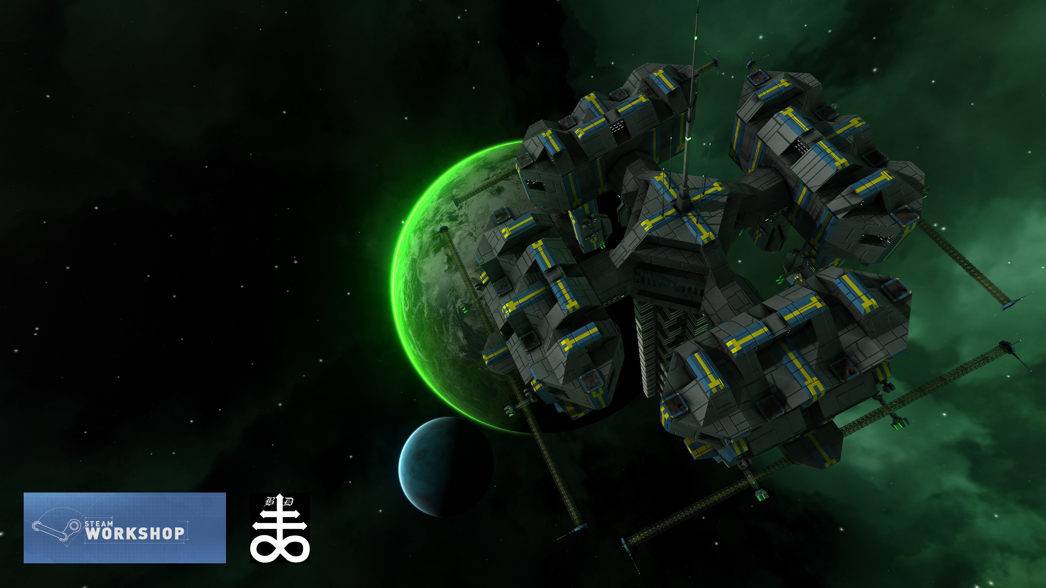 A ship built by black_disciple and published on the steam workshop.